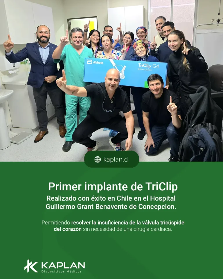 Primer implante de TriClip en Chile en Hospital de Concepción